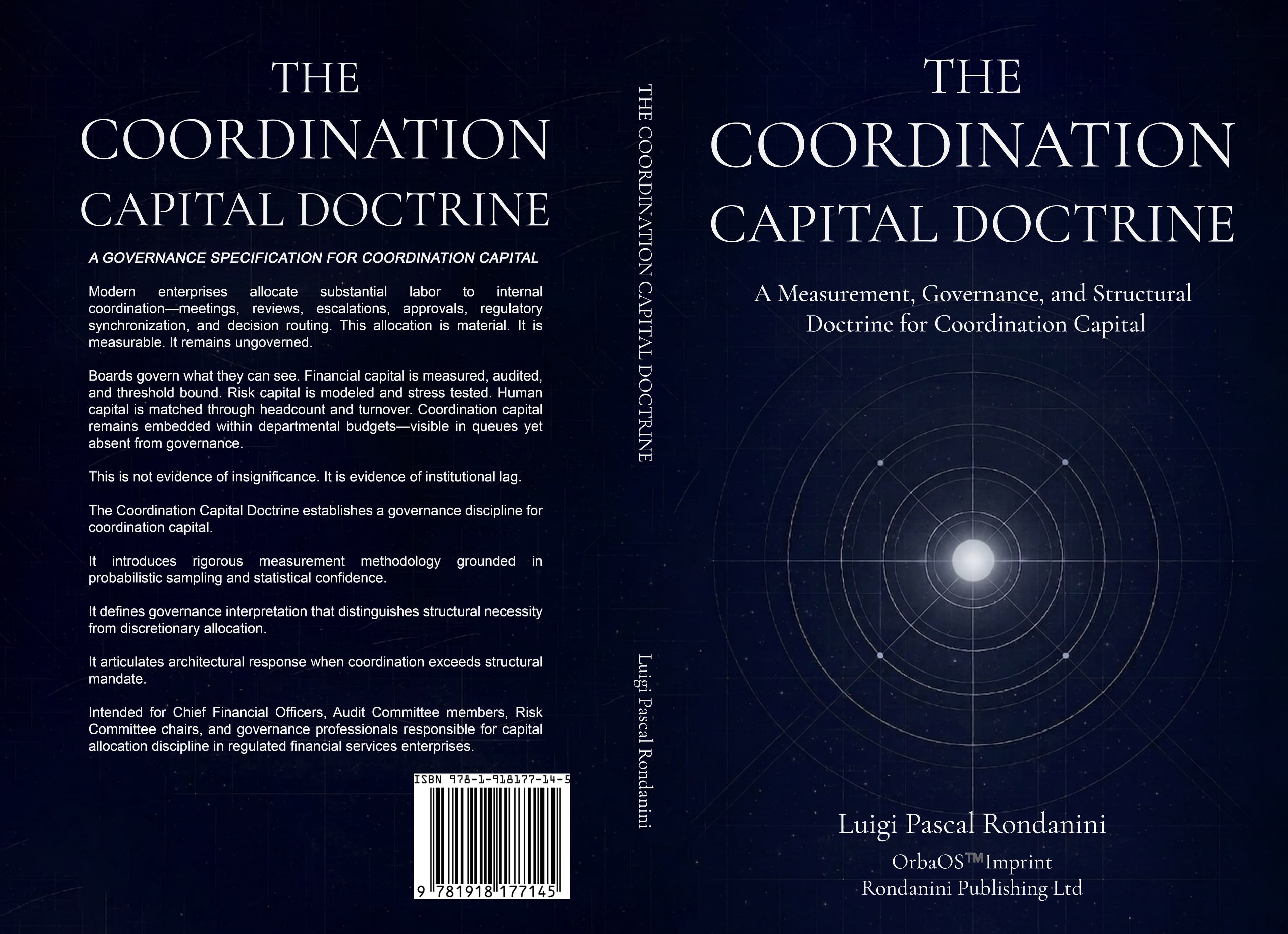 The Coordination Capital Doctrine — paperback cover (OrbaOS Imprint)